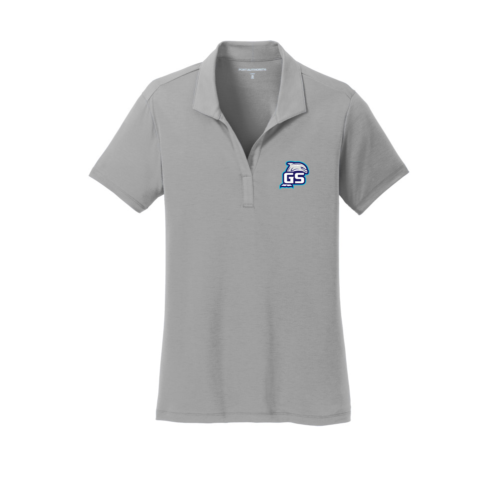 Gulf Shores Grey Womens Polo