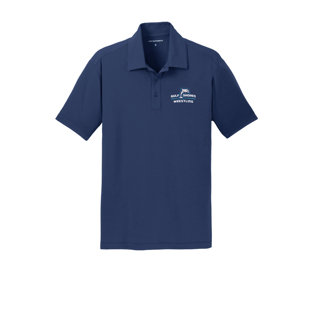 Gulf Shores Wrestling Navy Mens Polo Shirt