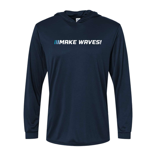 Make Waves Dri Fit LS Hooded Navy