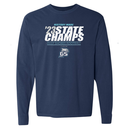 Gulf Shores '23 State Champs Long Sleeve Tee