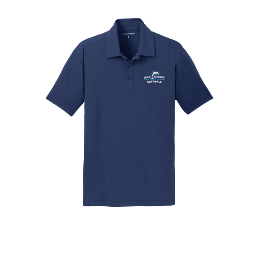 Gulf Shores Softball Navy Mens Polo Shirt