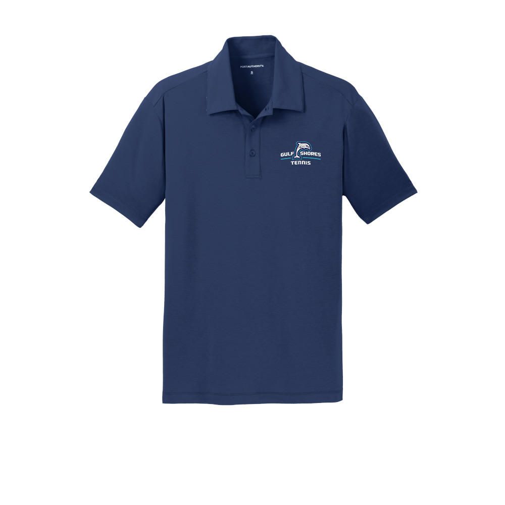 Gulf Shores Tennis Navy Mens Polo Shirt