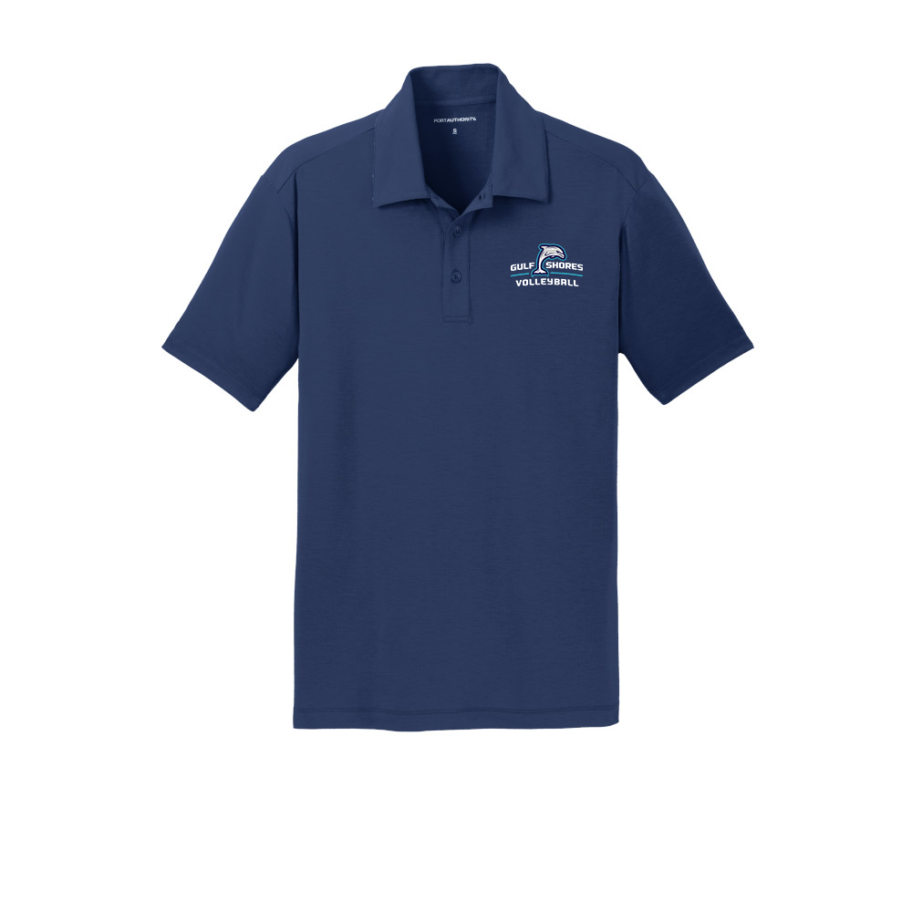 Gulf Shores Volleyball Navy Mens Polo Shirt