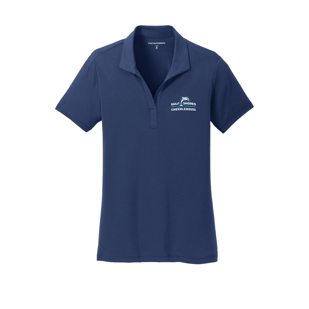 Gulf Shores Cheerleading Navy Womens Polo