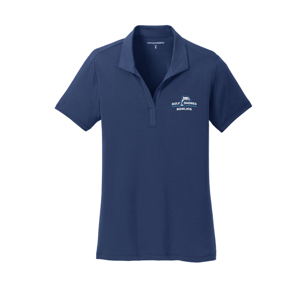 Gulf Shores Bowling Navy Womens Polo