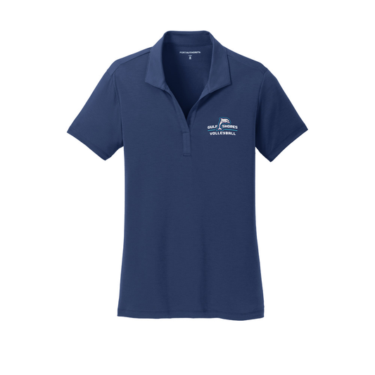 Gulf Shores Volleyball Navy Womens Polo
